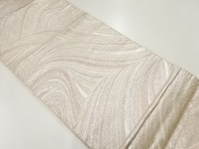 リサイクル　流水模様織出し袋帯